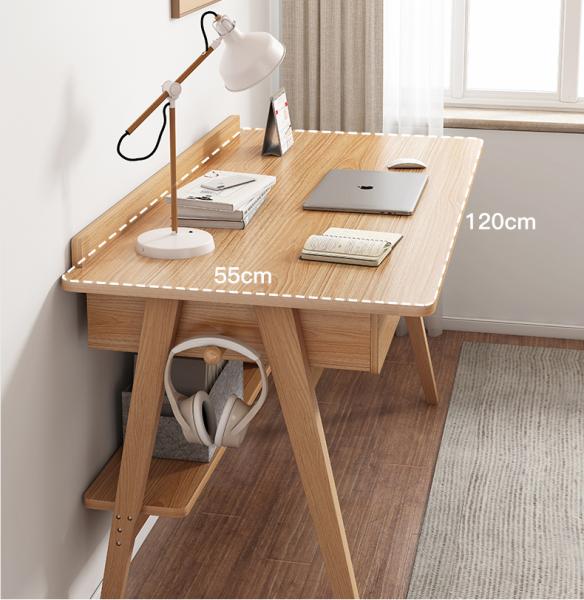 Großhandel B2B Massivholz Arbeits Tisch Computer Schreibtisch 120cm Kautschuk Set mit Stuhl